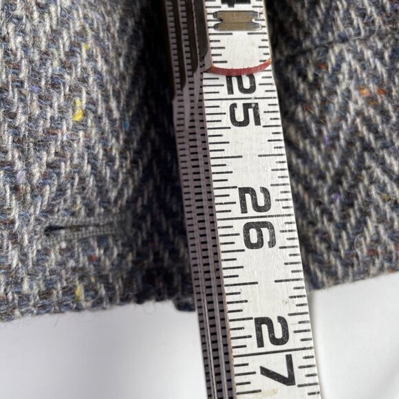 Vintage Members Only Tweed Jacket Mens 42 Large Gray Quilted Lining Retro 80s - Picture 13 of 13